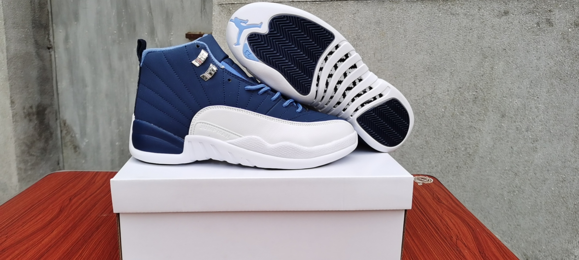 Women 2020 Air Jordan 12 Stone Blue Shoes - Click Image to Close